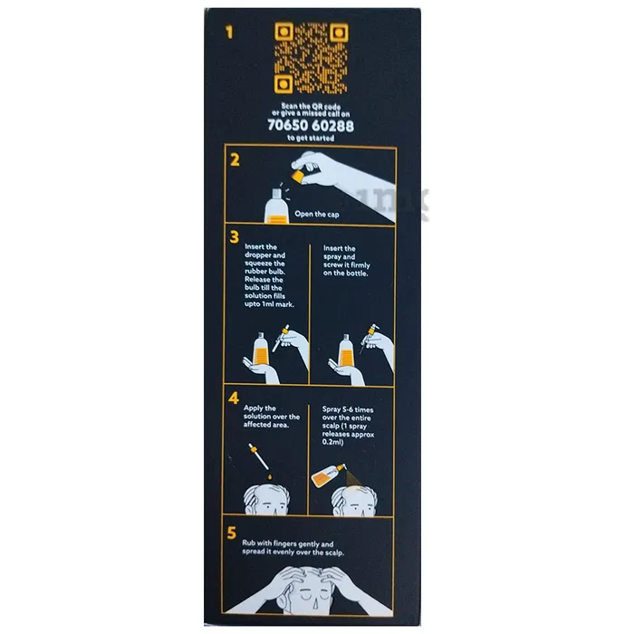 MINTOP GAIN 5+ HAIR REGROWTH FORMULA KIT 60ML