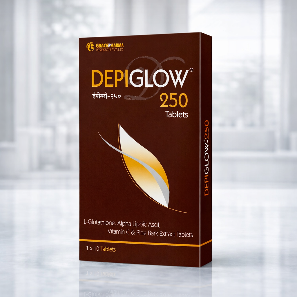 Depiglow 250 tablet glutathione tab, 10Tab
