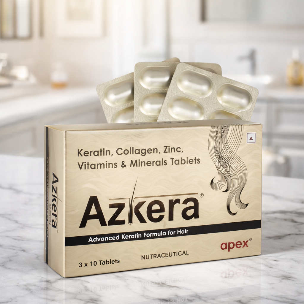 Azkera Advanced Keratin Formula For Hair 10 Tablet