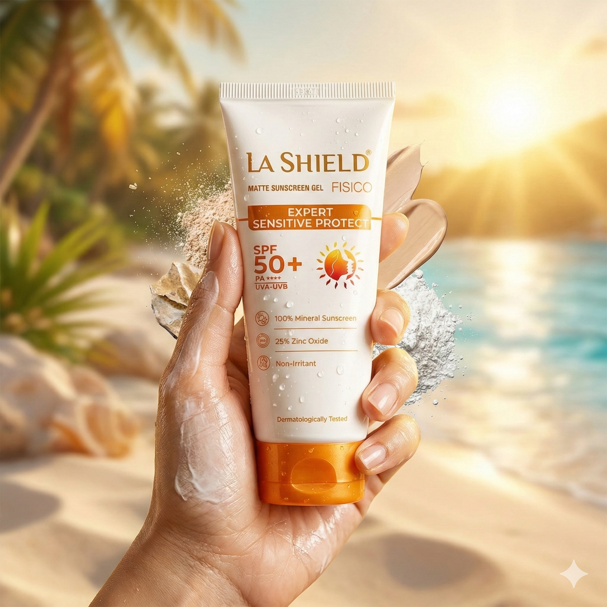 La Shield Fisico Matte Sunscreen Gel SPF 50+ PA+++ 50g