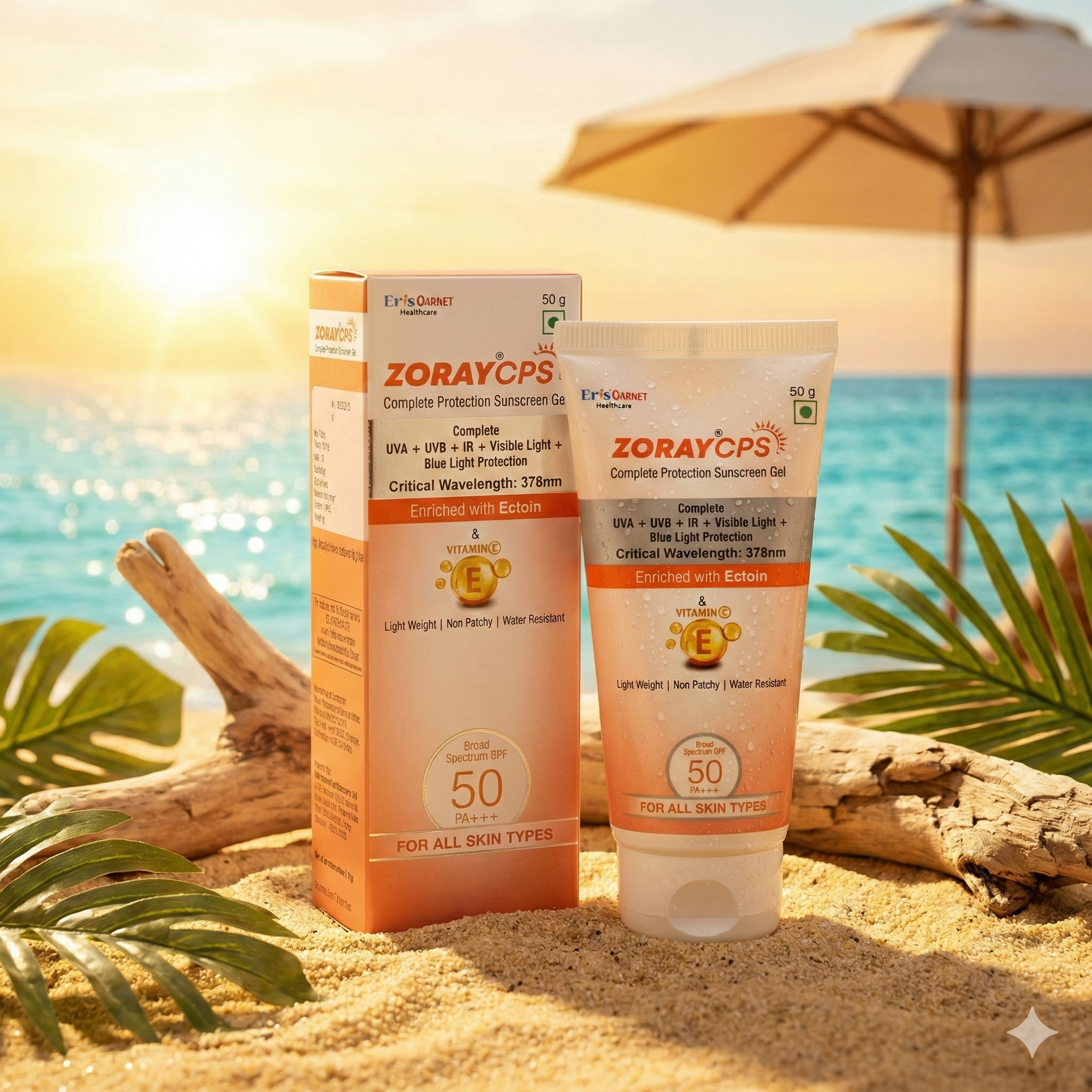 Zoray CPS Sunscreen Gel SPF50 50G